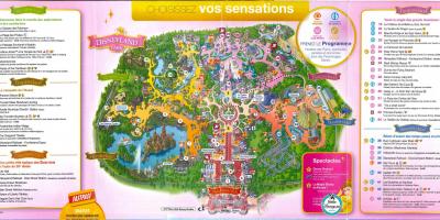 A Disneyland Paris, mapa do parque