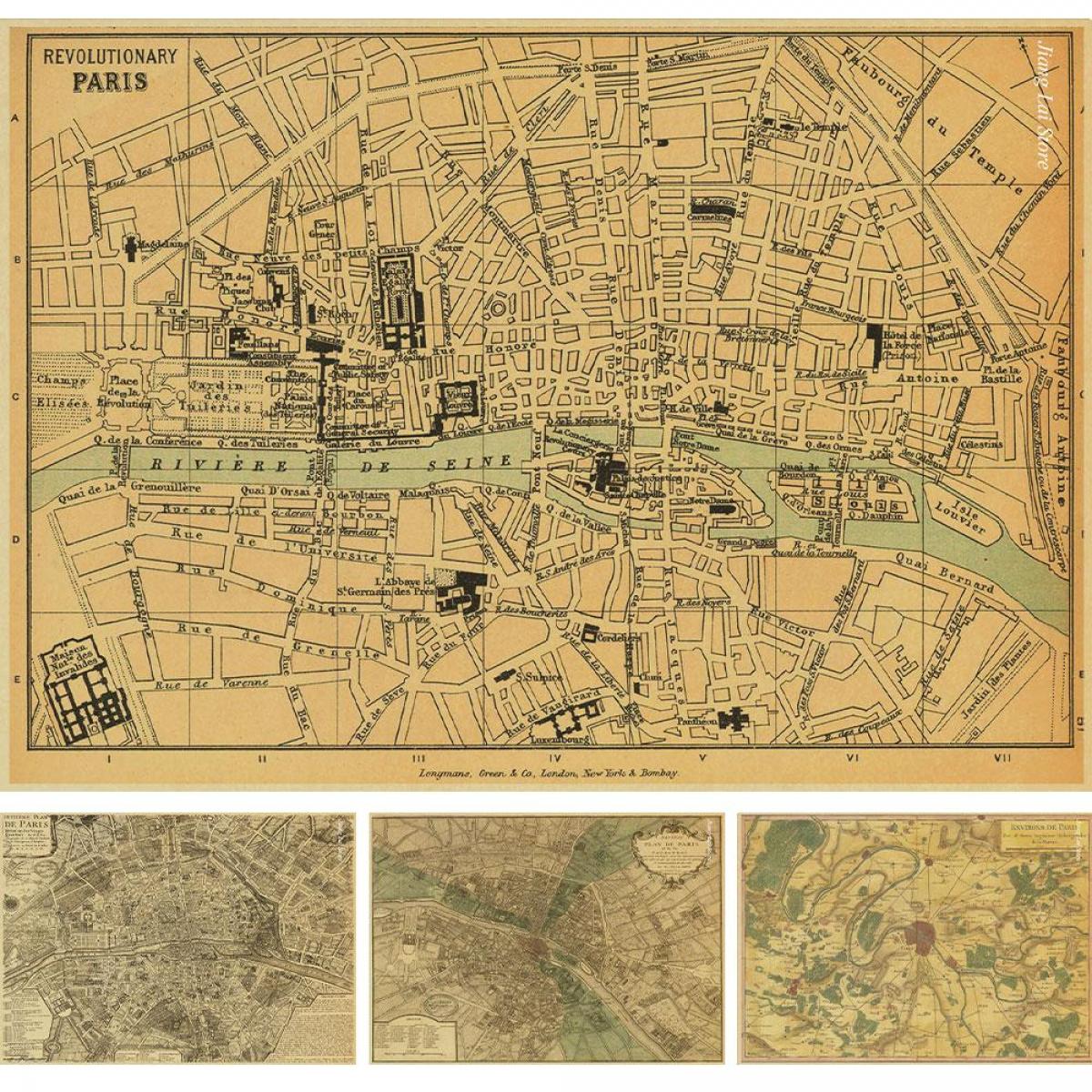 início de Paris mapa