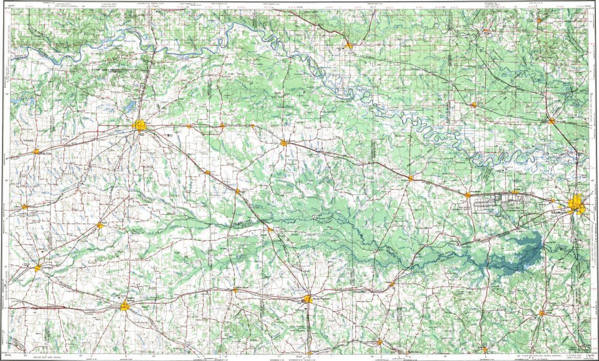 mapa topográfico de Paris