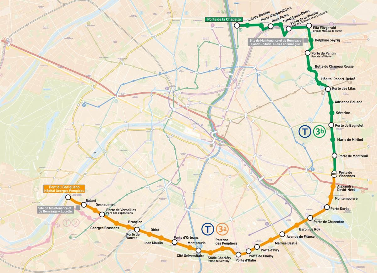 O mapa de Paris eléctrico