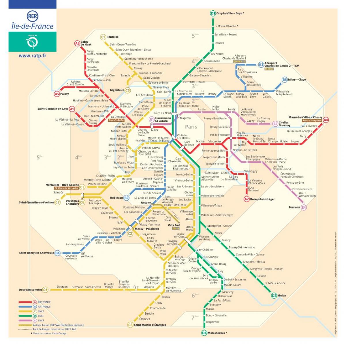 Paris metro mapa