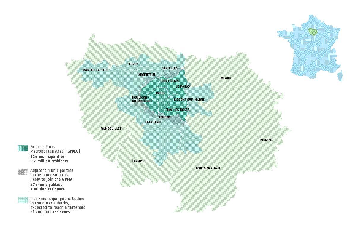 Paris departamentos mapa