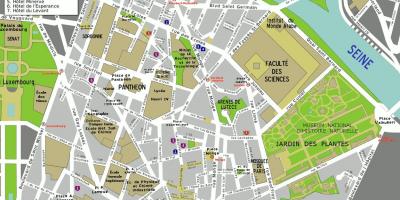 Mapa do 5º arrondissement de Paris