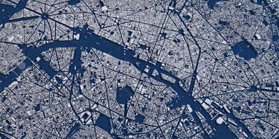 Mapa do aéreas Paris