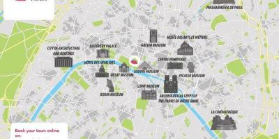 Mapa do louvre Paris 