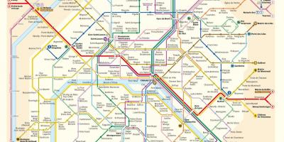 O Metro de Paris mapa