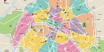 Um mapa de Paris