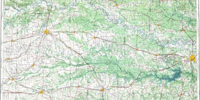 Mapa topográfico de Paris