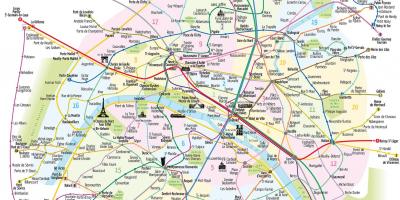 Mapa de coisas para ver em Paris