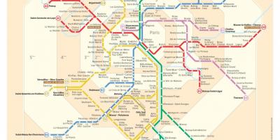 Paris metro mapa