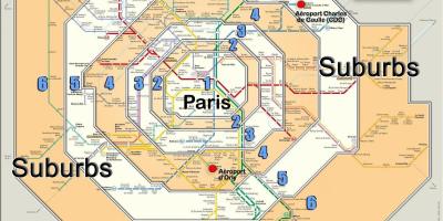 Paris zona 1 mapa
