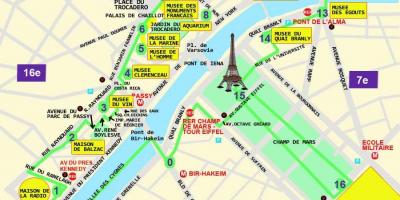 Mapa de trocadero em Paris